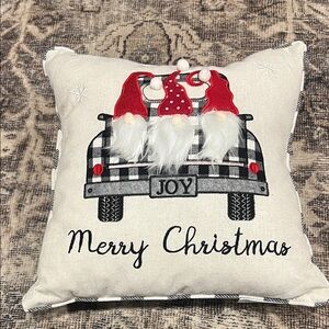 Festive Gnome Christmas Pillow
